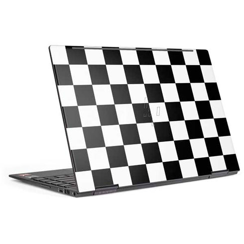Black and White Checkered HP Envy Skin
