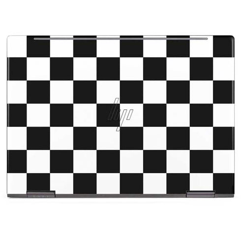 Black and White Checkered HP Envy Skin