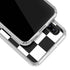 Black and White Checkered Galaxy A20 Clear Case