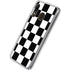 Black and White Checkered Galaxy A20 Clear Case