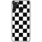 Black and White Checkered Galaxy A21 Clear Case