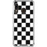 Black and White Checkered Galaxy A30 Clear Case