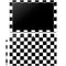 Black and White Checkered Galaxy Book 12in Skin