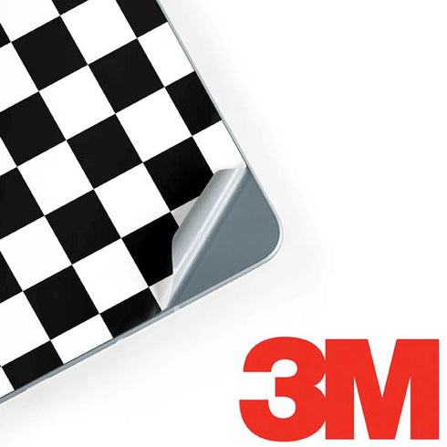 Black and White Checkered Galaxy Book 12in Skin