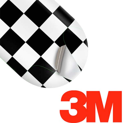 Black and White Checkered Galaxy Buds Plus Skin