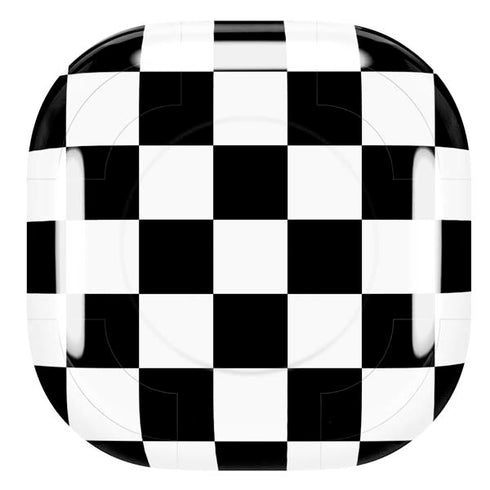 Black and White Checkered Galaxy Buds Pro Skin