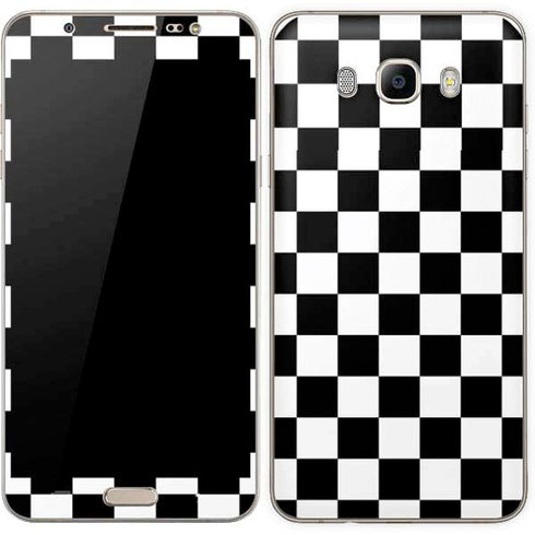 Black and White Checkered Galaxy J7 Skin