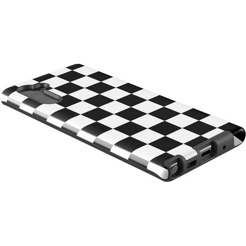 Black and White Checkered Galaxy Note 10 Pro Case
