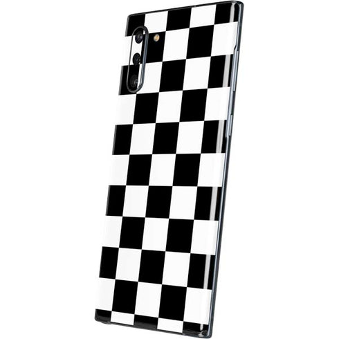 Black and White Checkered Galaxy Note 10 Skin