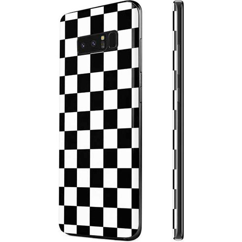 Black and White Checkered Galaxy Note 8 Skin