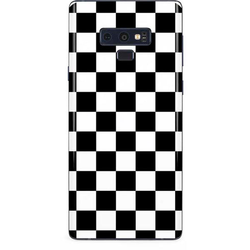 Black and White Checkered Galaxy Note 9 Skin