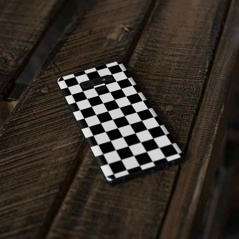 Black and White Checkered Galaxy Note 9 Skin