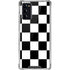 Black and White Checkered Galaxy Note20 5G Clear Case