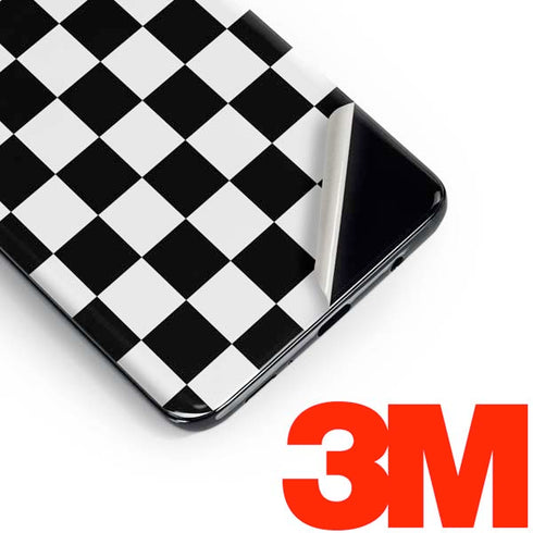 Black and White Checkered Galaxy S10 Skin