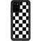 Black and White Checkered Galaxy S20 Plus Waterproof Case