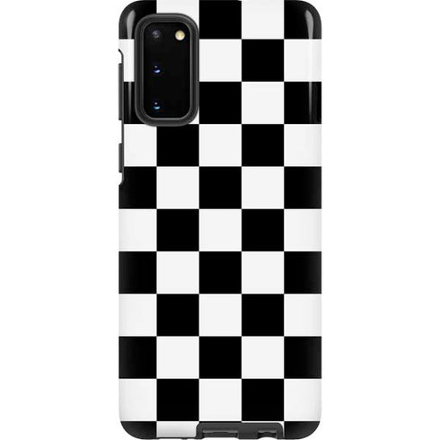 Black and White Checkered Galaxy S20 Pro Case