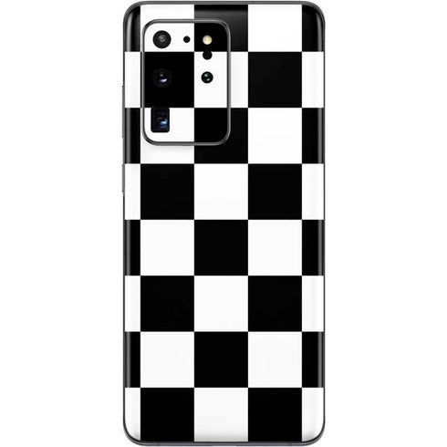 Black and White Checkered Galaxy S20 Ultra 5G Skin