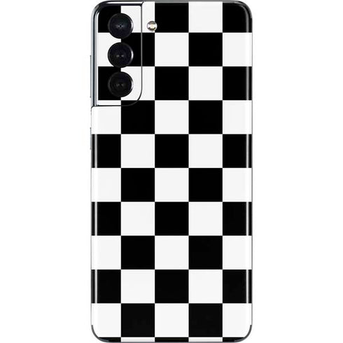 Black and White Checkered Galaxy S21 5G Skin