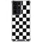 Black and White Checkered Galaxy S21 Ultra 5G Clear Case