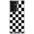 Black and White Checkered Galaxy S21 Ultra 5G Clear Case