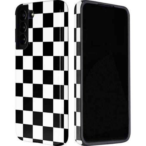 Black and White Checkered Galaxy S22 Plus Pro Case