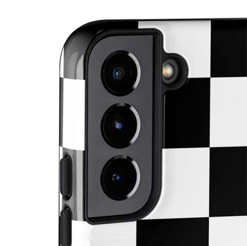 Black and White Checkered Galaxy S22 Pro Case
