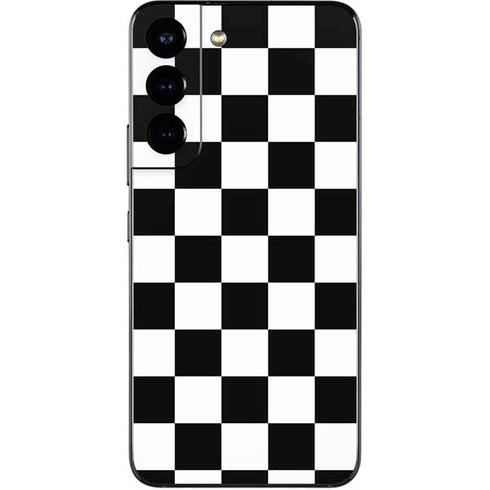 Black and White Checkered Galaxy S22 Skin