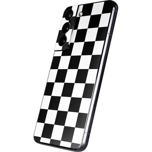 Black and White Checkered Galaxy S22 Skin