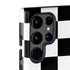 Black and White Checkered Galaxy S22 Ultra Pro Case