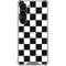 Black and White Checkered Galaxy S23 Clear Case