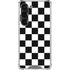 Black and White Checkered Galaxy S23 Clear Case
