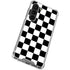 Black and White Checkered Galaxy S23 Clear Case