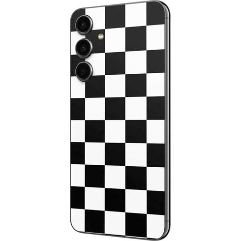 Black and White Checkered Galaxy S23 FE Skin