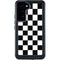 Black and White Checkered Galaxy S23 Plus Waterproof Case