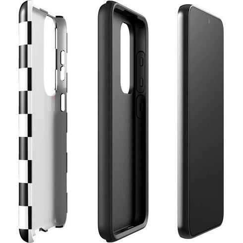 Black and White Checkered Galaxy S23 Pro Case