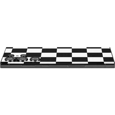 Black and White Checkered Galaxy S23 Ultra Skin
