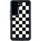 Black and White Checkered Galaxy S23 Waterproof Case