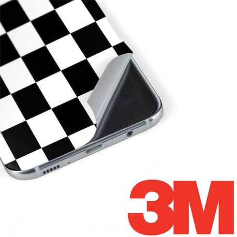 Black and White Checkered Galaxy S8 Skin