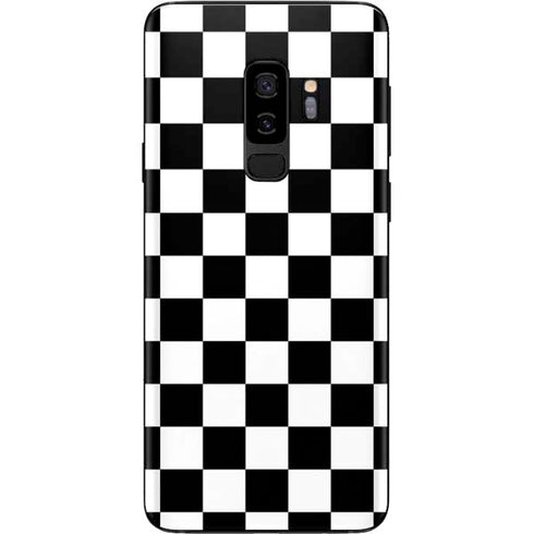 Black and White Checkered Galaxy S9 Plus Skin