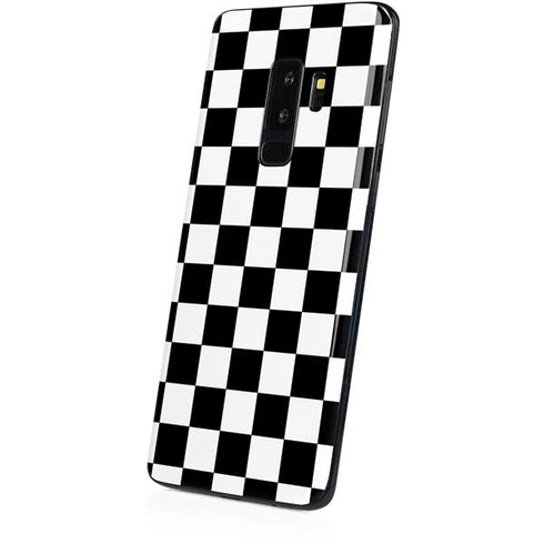 Black and White Checkered Galaxy S9 Plus Skin