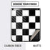 Black and White Checkered Galaxy Z Flip Skin