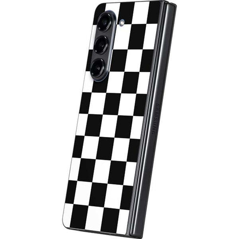 Black and White Checkered Galaxy Z Fold5 5G Skin