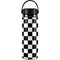 Black and White Checkered Hydro Flask 20oz Wide Mouth Skin