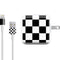 Black and White Checkered iPad Charger (10W USB) Skin