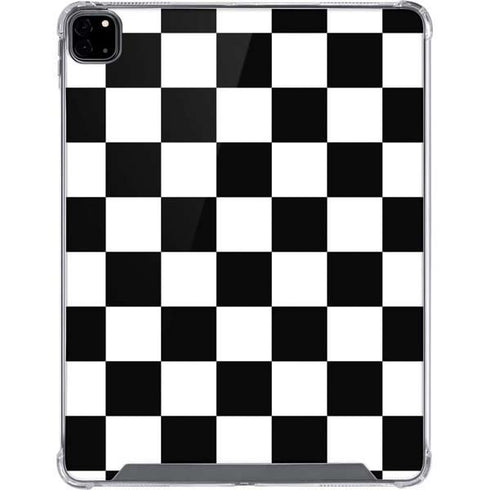 Black and White Checkered iPad Pro 12.9in (2020) Clear Case