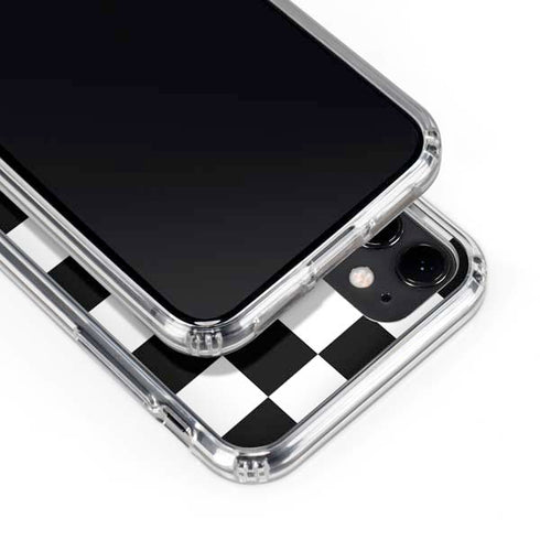 Black and White Checkered iPhone 11 Clear Case