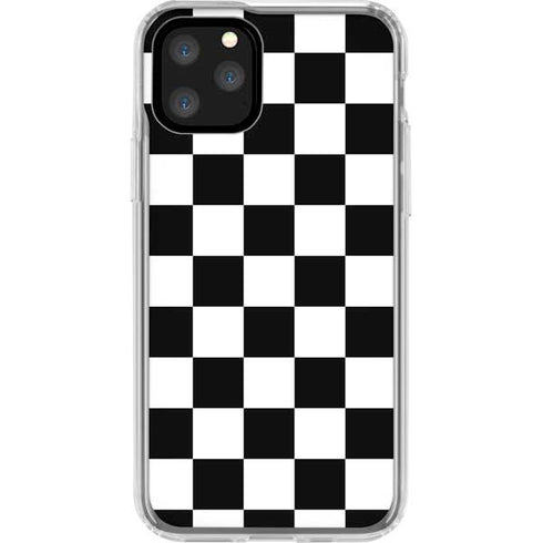 Black and White Checkered iPhone 11 Pro Clear Case