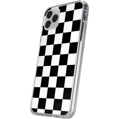 Black and White Checkered iPhone 11 Pro Clear Case