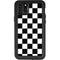 Black and White Checkered iPhone 11 Pro Max Waterproof Case