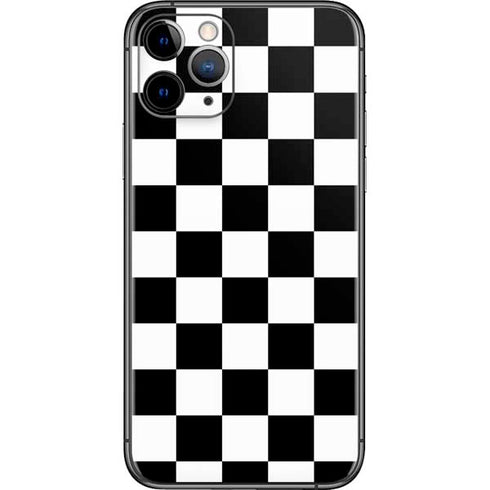 Black and White Checkered iPhone 11 Pro Skin